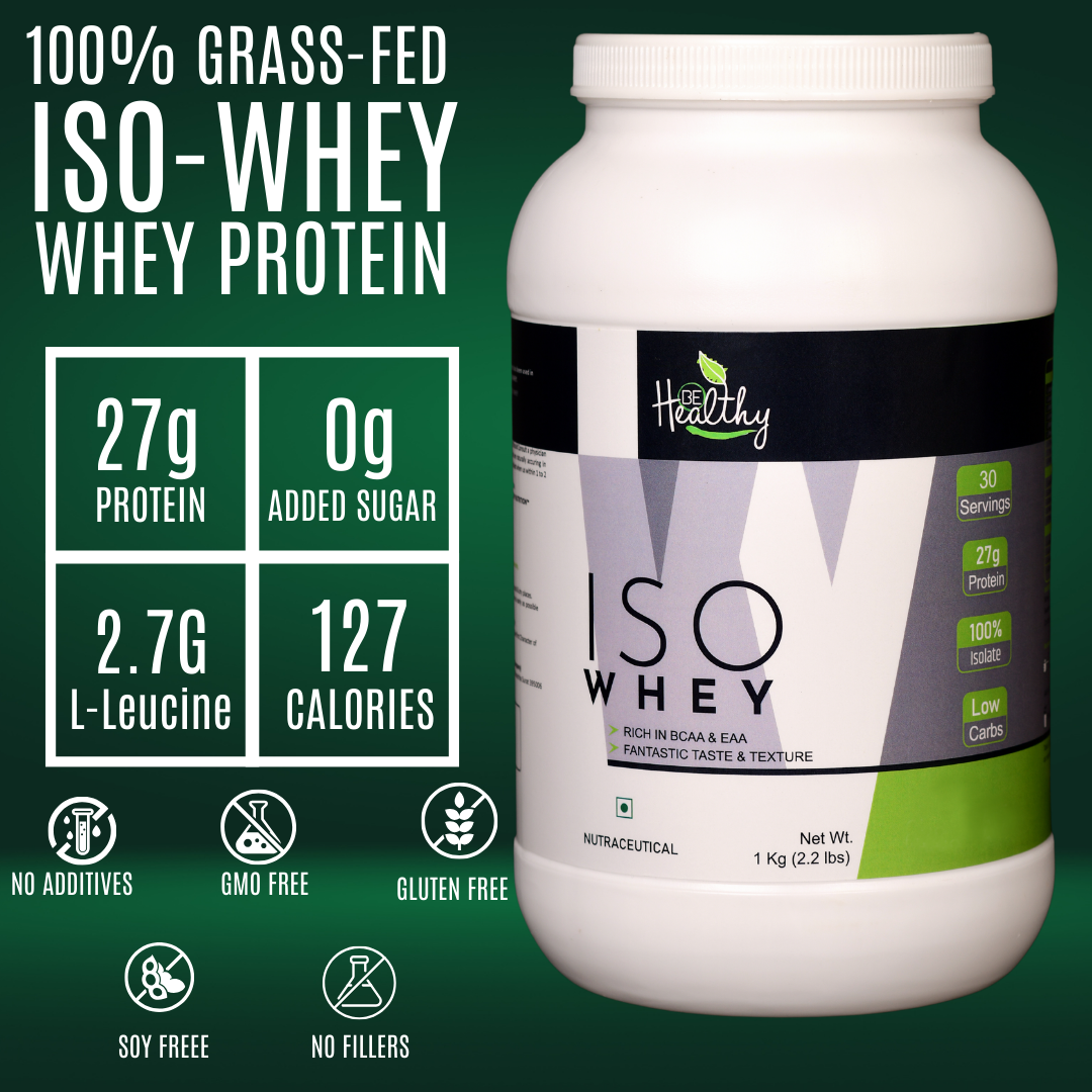 Be Healthy india's Best Whey Protein Isolate Powder