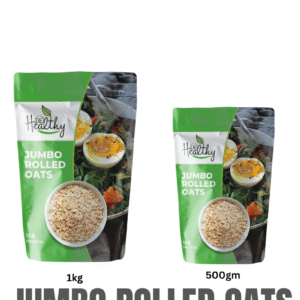 Be Healthy Jumbo Rolled Oats – Premium Clean Oats for Breakfast, Gym Meal, Weight Loss and Muscle Gain