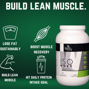 iso whey 100% whey protein isolate | be healthy nutrition (27g protein | zero fillers | lab tested)