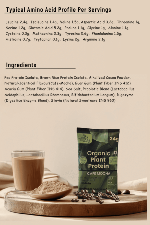 be healthy® vegan protein – pea & brown rice isolate | clean plant based protein for muscle recovery, digestion & daily nutrition