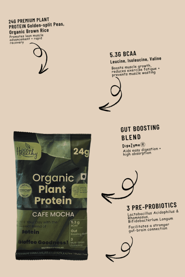 be healthy® vegan protein – pea & brown rice isolate | clean plant based protein for muscle recovery, digestion & daily nutrition